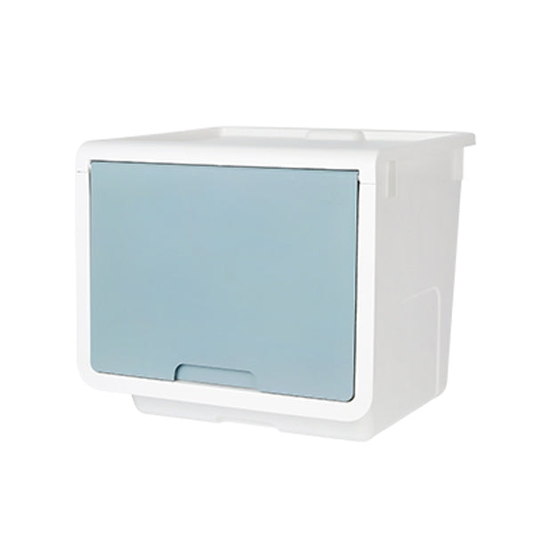 韓國 Litem ROOMAX CUBE PLUS前掀式方型儲物箱 淺藍